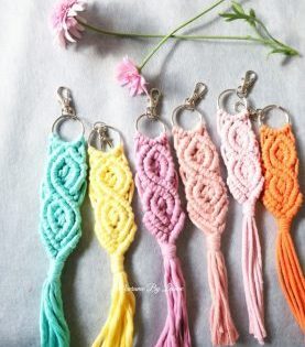 Macrame keychains